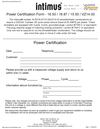 Intimus 16.87 (1/2) Strip-Cut Industrial Shredder & Baler System Power Certification Form