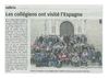 Les collégiens ont visité l'Espagne