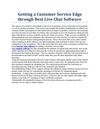 Getting a Customer Service Edge through Best Live Chat Software 