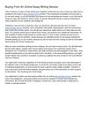 Buying From An Online Essay Writing Service