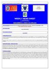 SCWGFL Weekly News Sheet (21st April 2013)