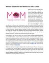 Where To Shop For The Ideal Mothers Day Gift In Canada