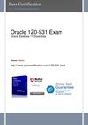 1Z0-531 Exam Free PDF Demo