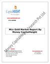 Mcx Gold Market Report By Money CapitalHeight