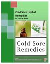 Cold Sore Herbal Remedies