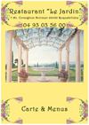 Roquebillière - Restaurant le jardin - carte 2013