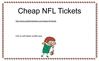 Cheap NFL Tickets