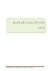 rapport d'activité 2012
