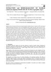EXTRACTION and BIODEGRADATION OF BAOBAB
