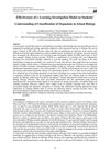 Effectiveness of e–Learning Investigation Model on Students’ Understanding of Classification of Organisms in...