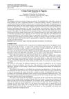 Urban Food Security in Nigeria