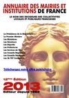 EXTRAIT - Annuaire des Mairies et Institutions de France 2013 (Tomes 1 et 2)