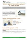 Exclusive diy jewelry crafts-mothers day bracelet out of string and beads