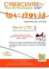 Programme des Ateliers du Cybercentre du Pays de Pouzauges - Mai/Juin 2013