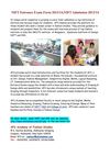 NIFT Entrance Exam Form 2013/14,NIFT Admission 2013/14