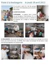 MSB - Visite à la boulangerie - Avril 2013