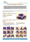 How to fold origami candy boxes