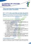 LE CONTRAT DE LOCATION IMMOBILIERE