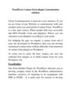 WordPress Contact Form Plugin Customization Solution