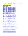 Nissan Tiida 2004-2012 Service Manual