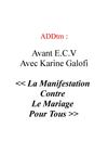 Avant E.C.V : la manifestation contre Le mariage pour tous