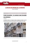 Revue de presse de la semaine du 6 au 12 mai 2013