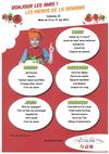 Menu de la crèche