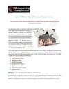 About Different Types of Document Typing Services