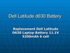 Dell Latitude d630 Battery