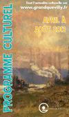 Programme culturel - Avril à août 2013