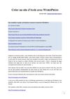 creer un site avec wordpress