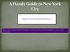 A Handy Guide to New York City