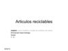 articulos de venta reciclables