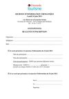 Bulletin inscription
