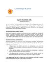 Communiqué de presse - Tournoi des Partenaires