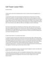 Cell Tower Lease FAQ's