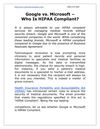 Google vs. Microsoft - Who Is HIPAA Compliant?