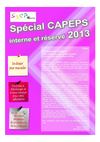 Spécial CAPEPS interne et réservé 2013