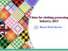 China fur clothing processing industry, 2013