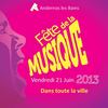 Programme de la Fête de la Musique 2013 