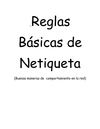 Reglas Básicas de Netiqueta