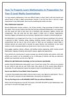 How To Properly Learn Mathematics In Preparation For Your O Level Maths Examinations