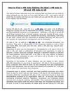 How to Find e HR Jobs-Getting the Best e HR jobs in US and HR Jobs in US Document