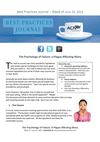 Best Practices Journal - June 24, 2013 Preview - Psychology of Failure